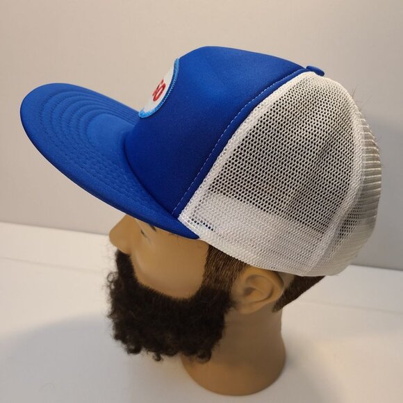 Vintage 90s Trucker Hat Esso Patch Foam/ Mesh Adjustable Hat - Picture 2 of 7